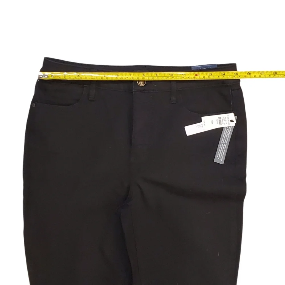Talbots Women's Black Hampshire Ankle Straight Leg Pants 10 Petite - Picture 4 of 9